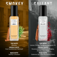 Perfume gift set showing Shadow, Smokey, Gallant, and Woody unisex scents