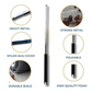 Size reference of the collapsible self-defense stick against a hand.