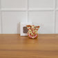 Festival gift Ganesha murti with golden decorative appearance
