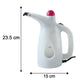 Size comparison of portable garment steamer with 200ML capacity