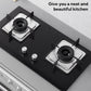 Aluminium gas stove protector cover for 23x23 cm burner