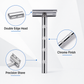 Durable metal safety razor with mix-colored handle for stylish grooming