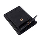 Card holder wallet designed for multiple card slots and snap button closing