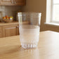 Close-up of a Janta drinking glass highlighting frosted grip band
