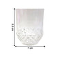 Stylish crystal-look diamond-pattern tumbler glass from the set