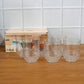 Elegant diamond-pattern tumbler glasses for water and juice serving