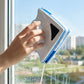 Compact double-sided glass cleaner for windows