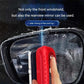 Automotive windshield cleaning tool combining sponge and wiper