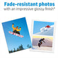 Glossy photo paper sheets ideal for professional quality photo prints
