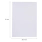 Measurement guide showing A4 size glossy photo paper dimensions