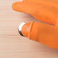 Silicone gloves protecting hands during food preparation