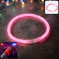 Vibrant Glow LED Bracelet illuminating a dark party environment.