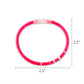 Glow LED Bracelet displayed to show its approximate size and fit.