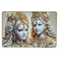Religious Radha Krishna wall hanging in golden finish