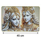 Luxury Radha Krishna framed artwork for aesthetic home decor