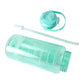 Transparent water bottle designed for monitoring daily water intake