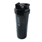 Upright protein shaker bottle for fitness and hydration
