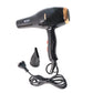 Salon quality hair dryer showing concentrator nozzle detail