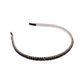 Decorative black metal headband with sparkling crystals