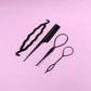 Hair styling accessory set for DIY hairdos