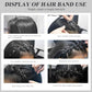 Close-up of flexible clip-on hair styling headband