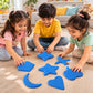 Vibrant shape puzzle for early childhood development