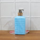 Empty plastic soap dispenser pump bottle ready for refill