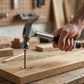 Household repair tools including screwdrivers and hammer