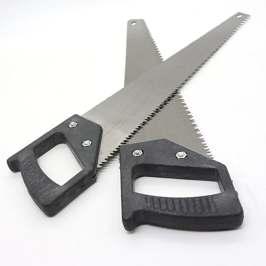 Ergonomic Hand Saw with a sharp steel blade, ready for various cutting tasks.