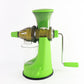 Easy hand operated juicer being used to extract juice