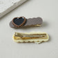 Party wear heart hair clip set with secure snap clips