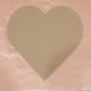 Empty Heart Shape Art Board with a pristine, smooth crafting surface.