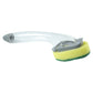 Kitchen cleaning scrub brush with soap dispenser