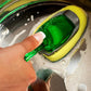 Durable dishwand with ergonomic handle and soap dispenser