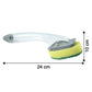 Dish scrub brush with soap dispensing feature