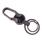 Lightweight metal key holder with secure clip and smooth ring