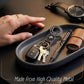Durable metal keychain for secure key attachment