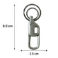Multiple images displaying different angles of metal key holder