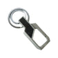 Key holder with dual rings and metal clip for multipurpose key attachment
