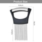 Ergonomic handle vegetable cutting holder for safe slicing