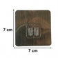 Adhesive wall hook on smooth wall surface for household use