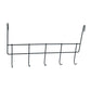 Organizer rack with multiple hooks for door storage
