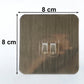 Wall hook size 8x8 cm with metallic finish for home decor