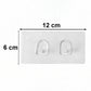 Side view of transparent self-adhesive wall hook
