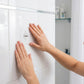 Self-stick transparent adhesive hook for household storage