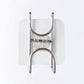 Self-stick double D-ring wall hook holder on door surface