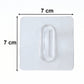 Versatile transparent wall hook for various surfaces