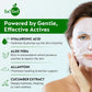 Applying gentle hyaluronic acid hydrating facial mask sheet