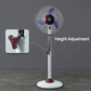 pedestal fan with LED light for emergency backup