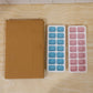 Set of two plastic ice cube trays with lids for versatile use